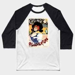 CASINO DE PARIS "REOUVERTURE" Grand Opening Old French Art Nouveau by Alexandre Jules Grun Baseball T-Shirt